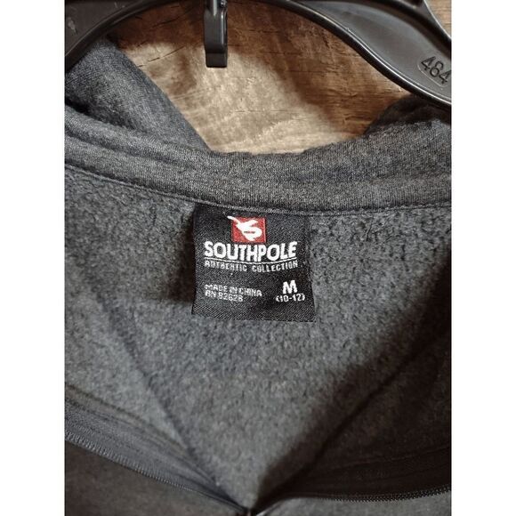 Southpole Medium (M) Women's Dark Gray Full Zip Hoodie / Sweatshirt - Polyester - Picture 3 of 4